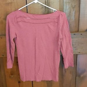 Loft 3/4 sleeve boatneck top